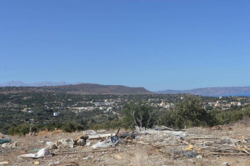 Prines Kreta, Prines: Grundstück mit herrlichem Meerblick in Prines Grundstück kaufen